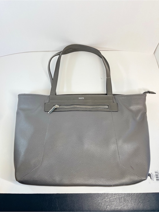 Roots Handbags - Roots Canada Large Tote Bag Pebble Texture Grey Handbag Purse 15.5" x 11.5"